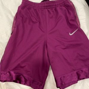 Nike Athletic Dri-Fit Shorts - Purple/Gray w/ pockets
